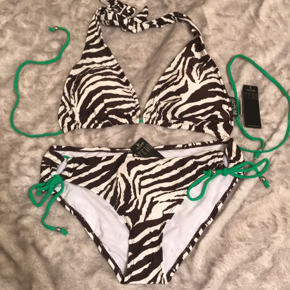 Zebra swim suit !!